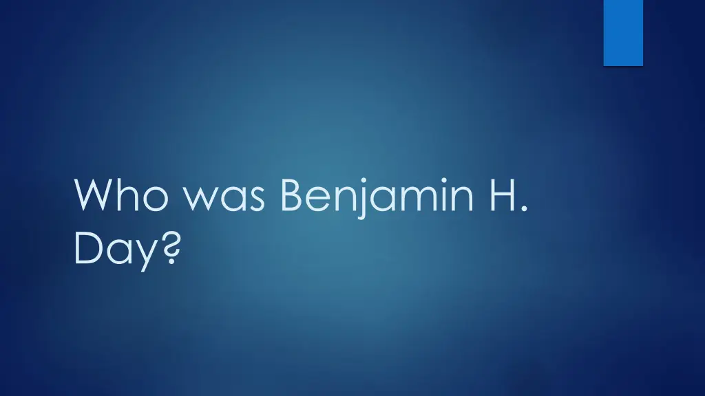 who was benjamin h day