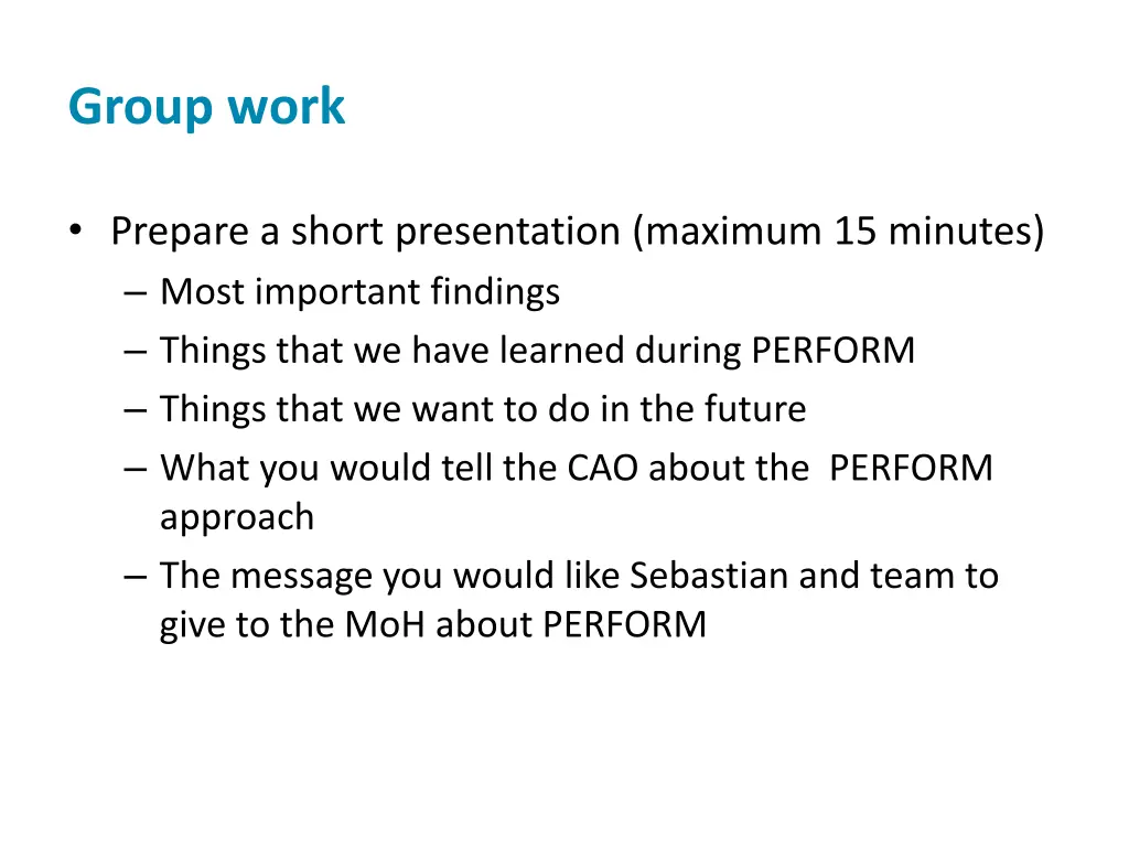 group work