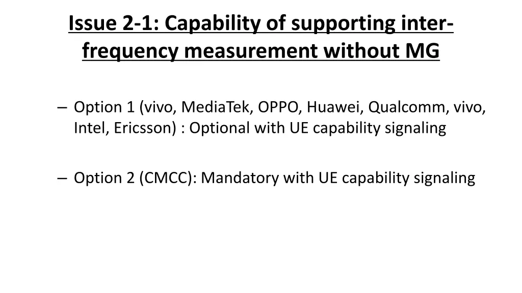 issue 2 1 capability of supporting inter