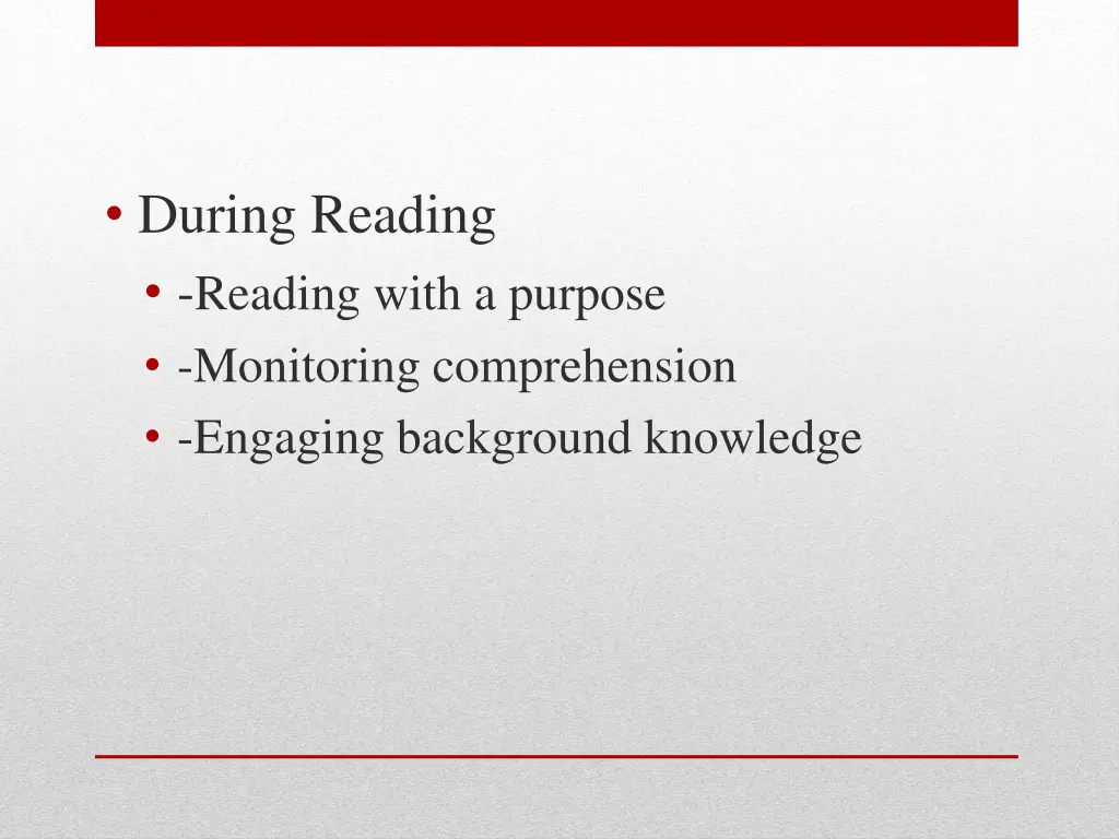 during reading reading with a purpose monitoring
