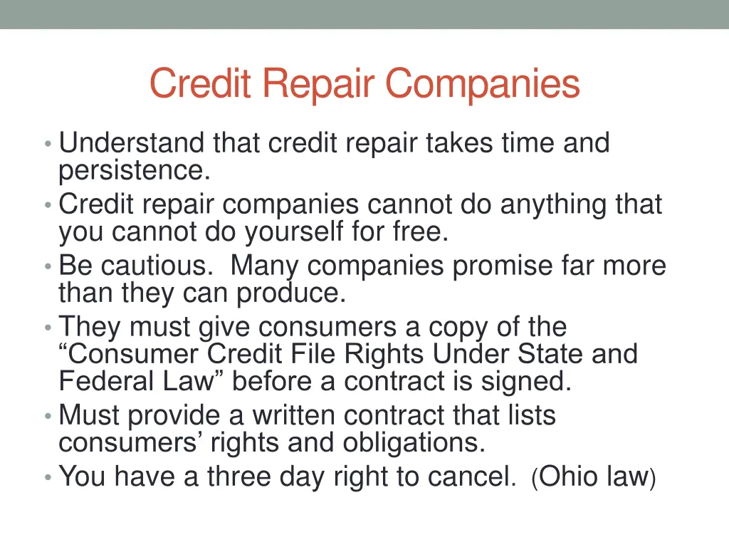credit repair companies