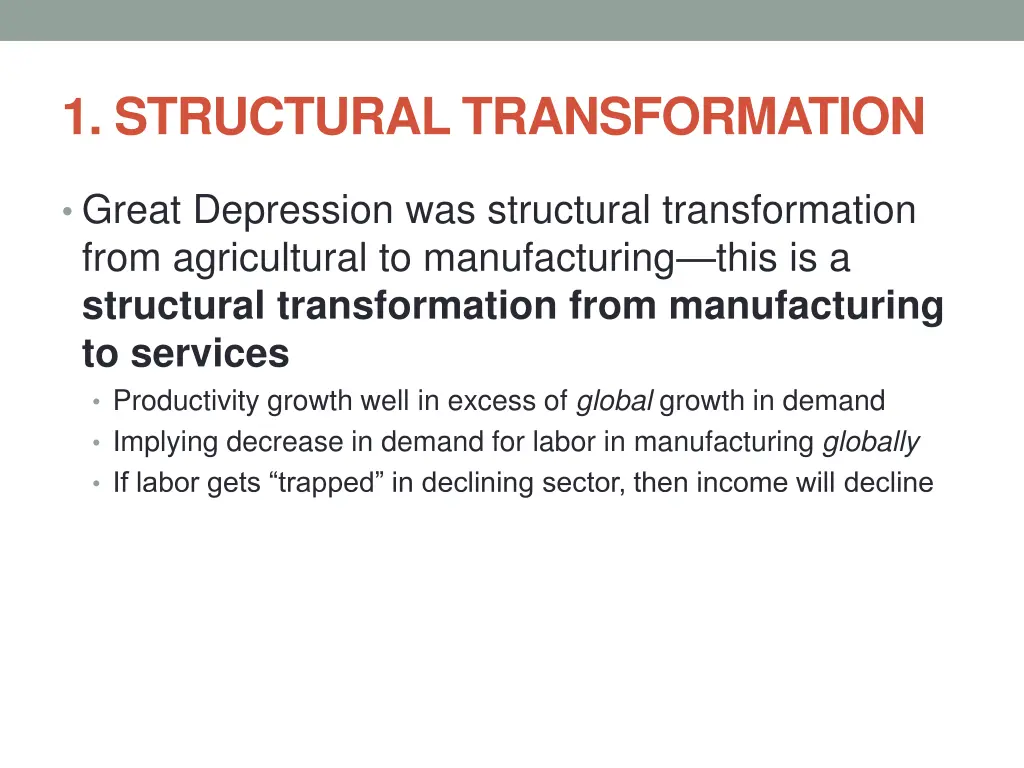 1 structural transformation