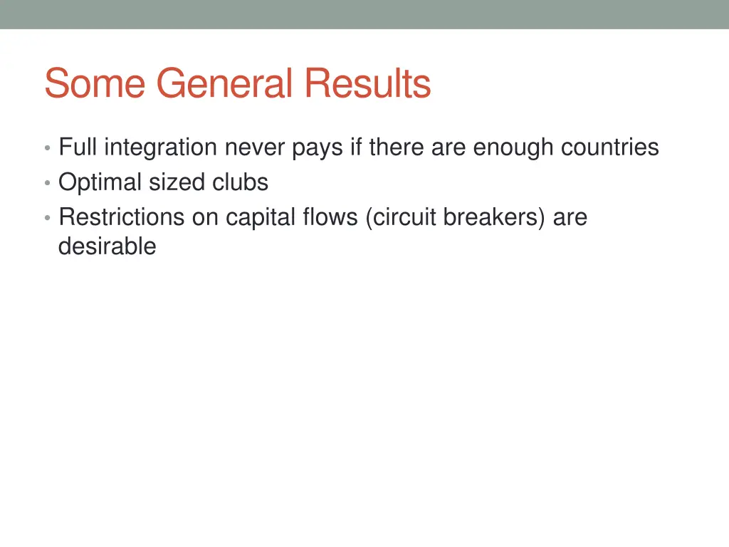 some general results