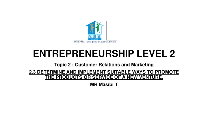 entrepreneurship level 2