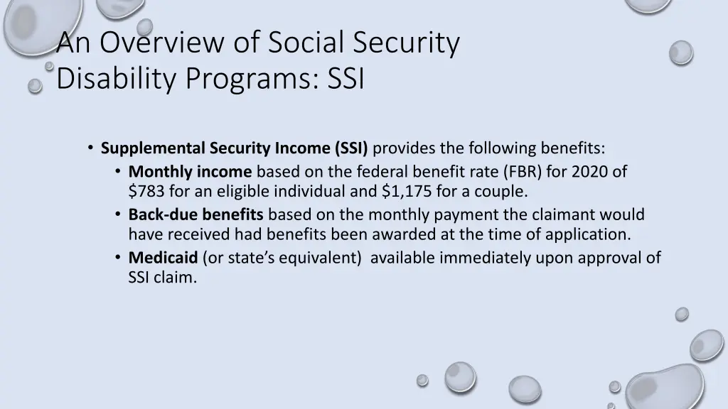 an overview of social security disability 1
