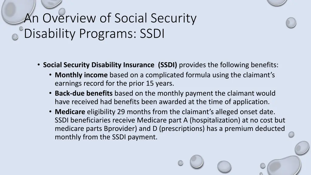an overview of social security disability