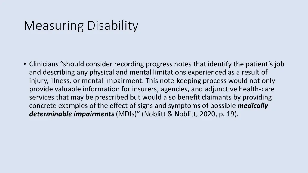 measuring disability 1