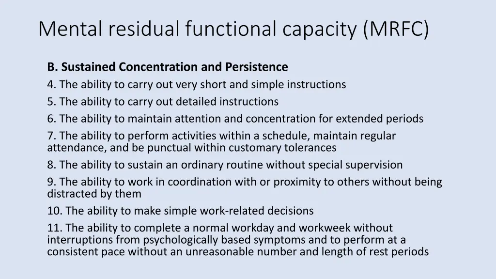 mental residual functional capacity mrfc 1