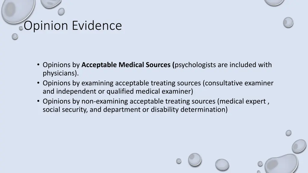 opinion evidence