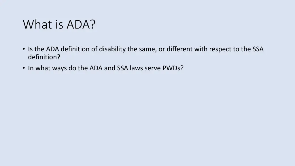 what is ada
