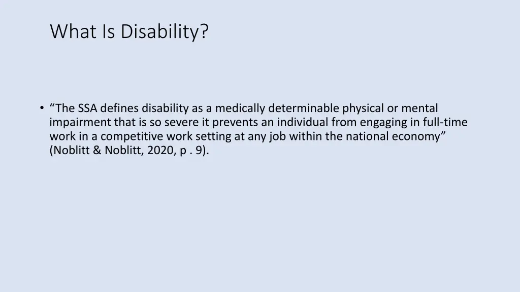 what is disability
