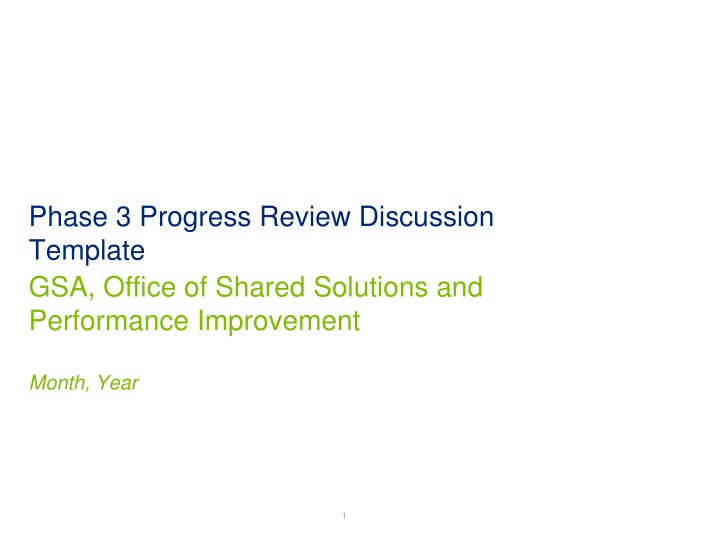 phase 3 progress review discussion template