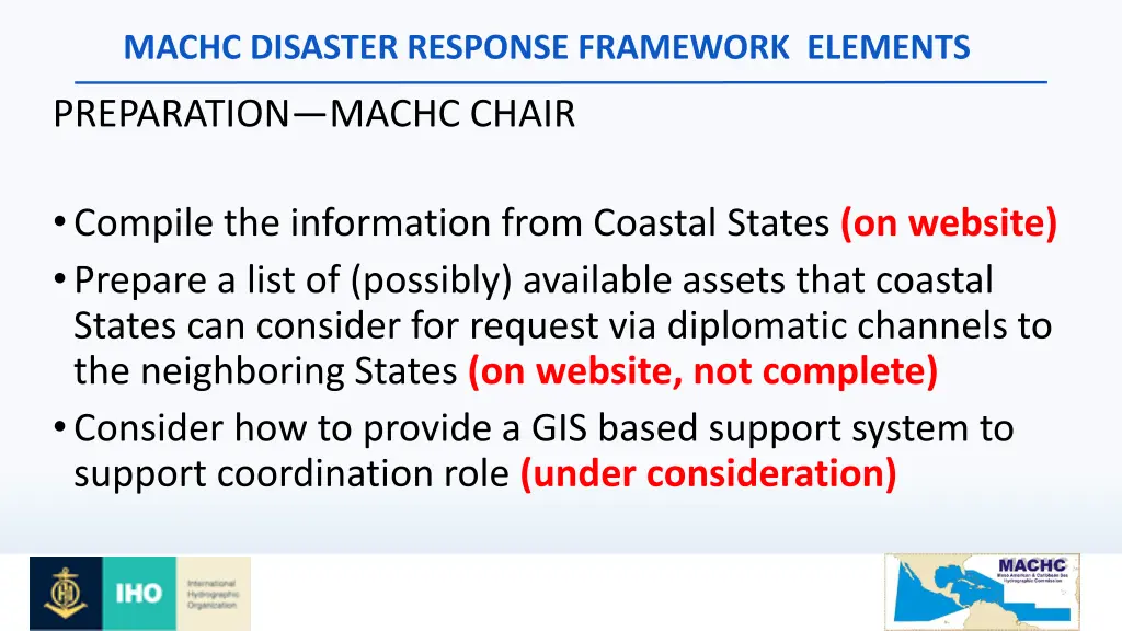 machc disaster response framework elements 1