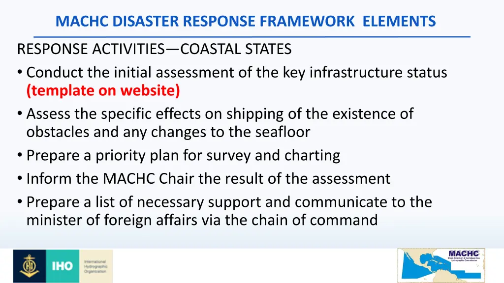 machc disaster response framework elements 2