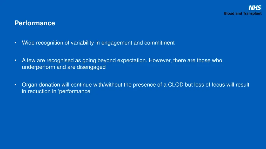 performance wide recognition of variability
