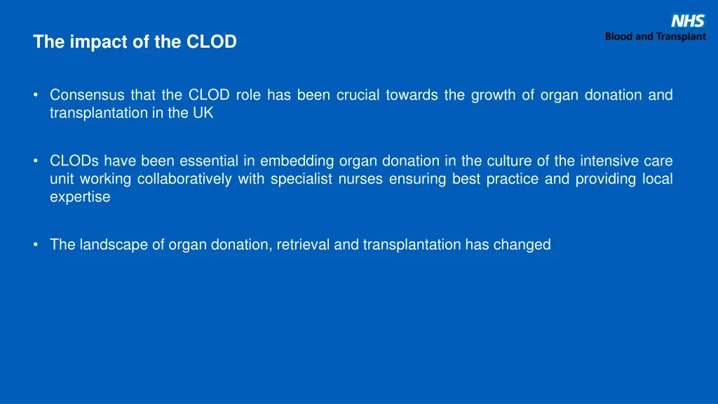 the impact of the clod