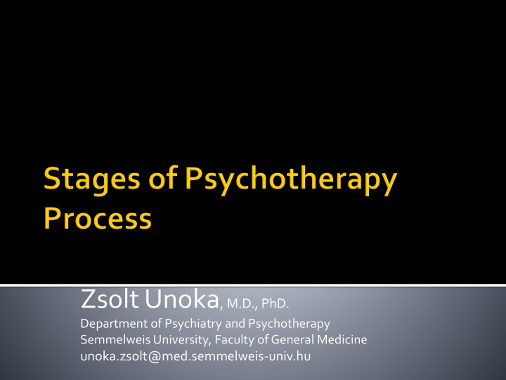 zsolt unoka m d phd department of psychiatry