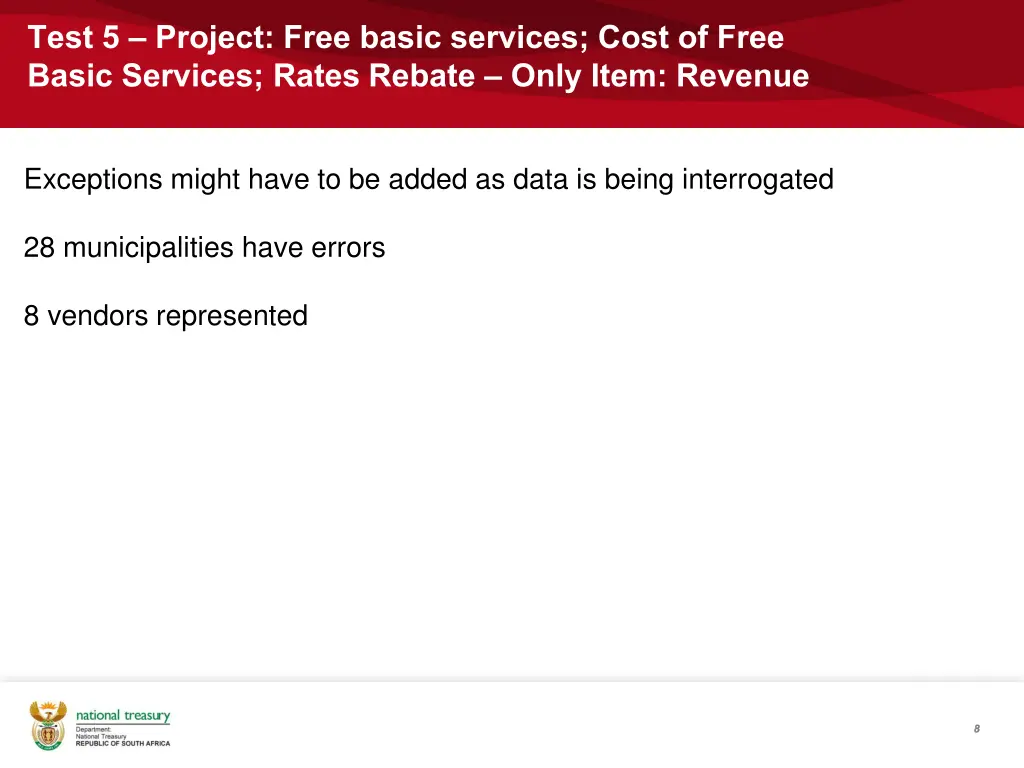 test 5 project free basic services cost of free
