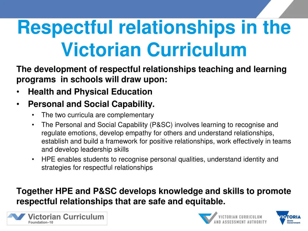 respectful relationships in the victorian