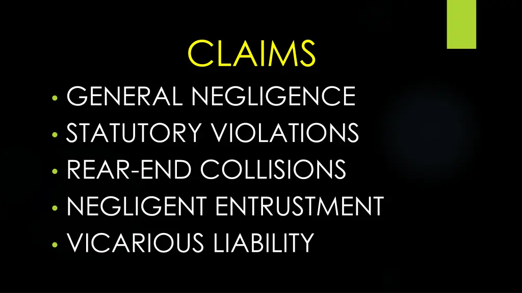 claims