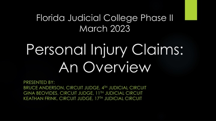 florida judicial college phase ii march 2023