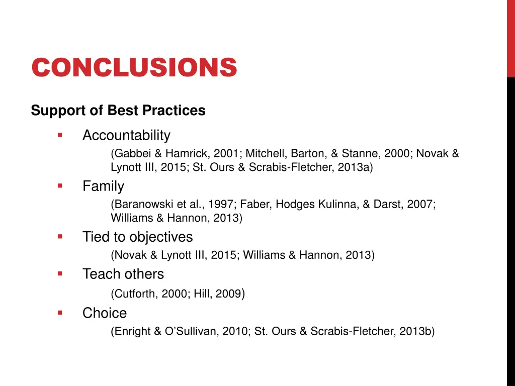 conclusions