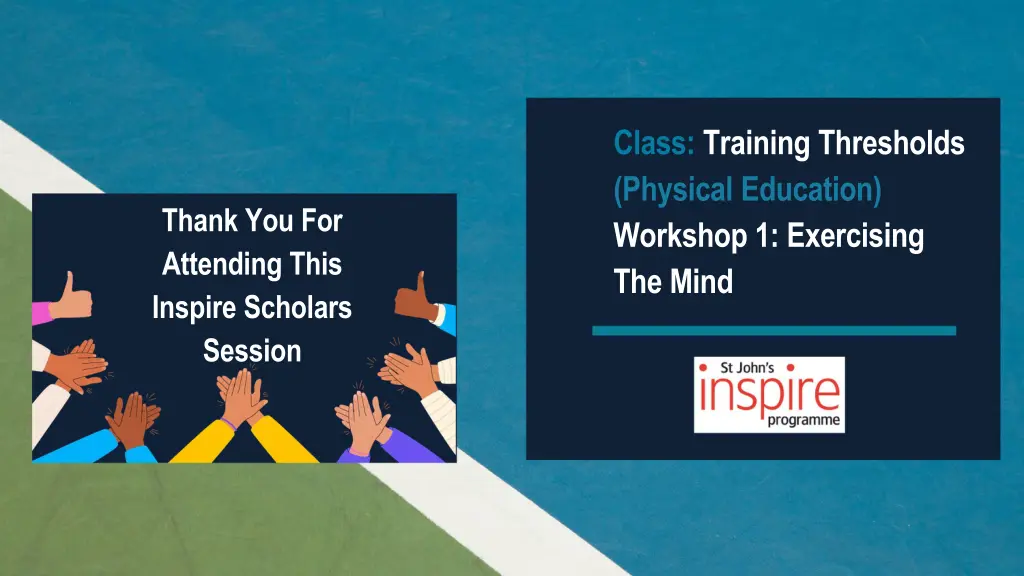 class training thresholds physical education 1