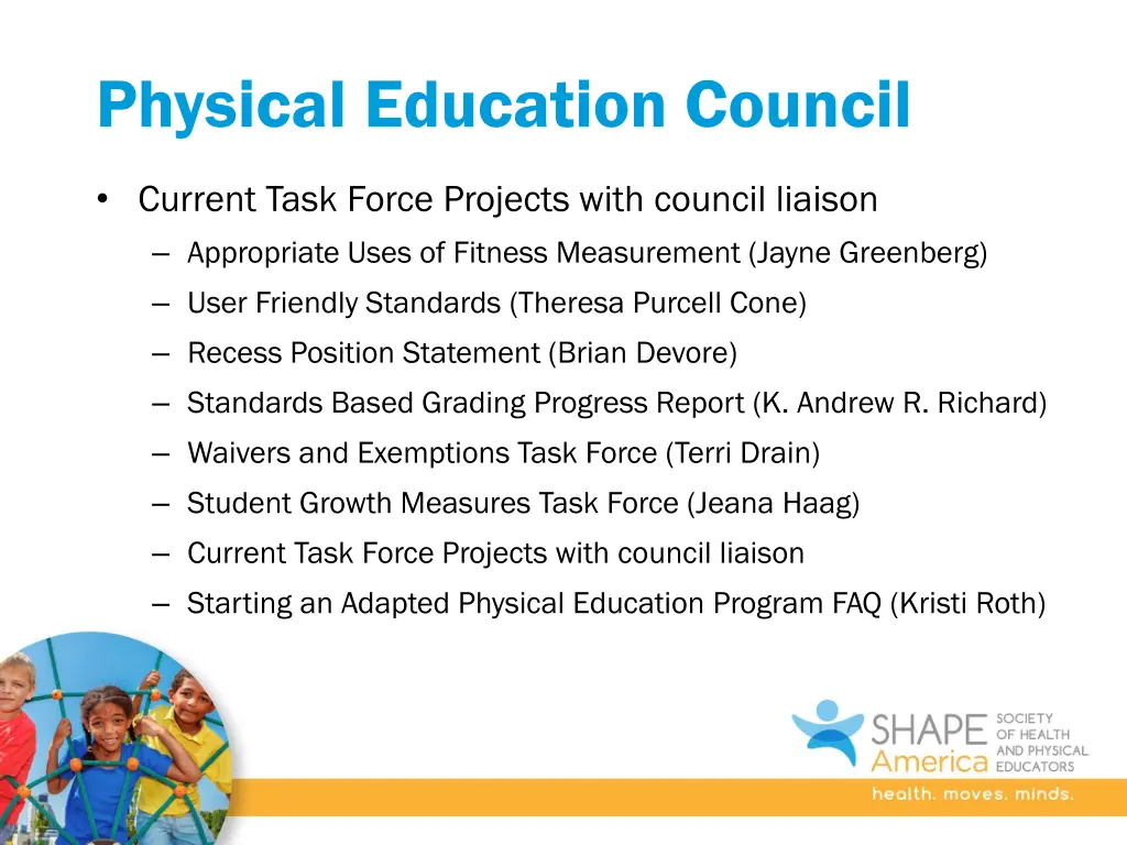 physical education council