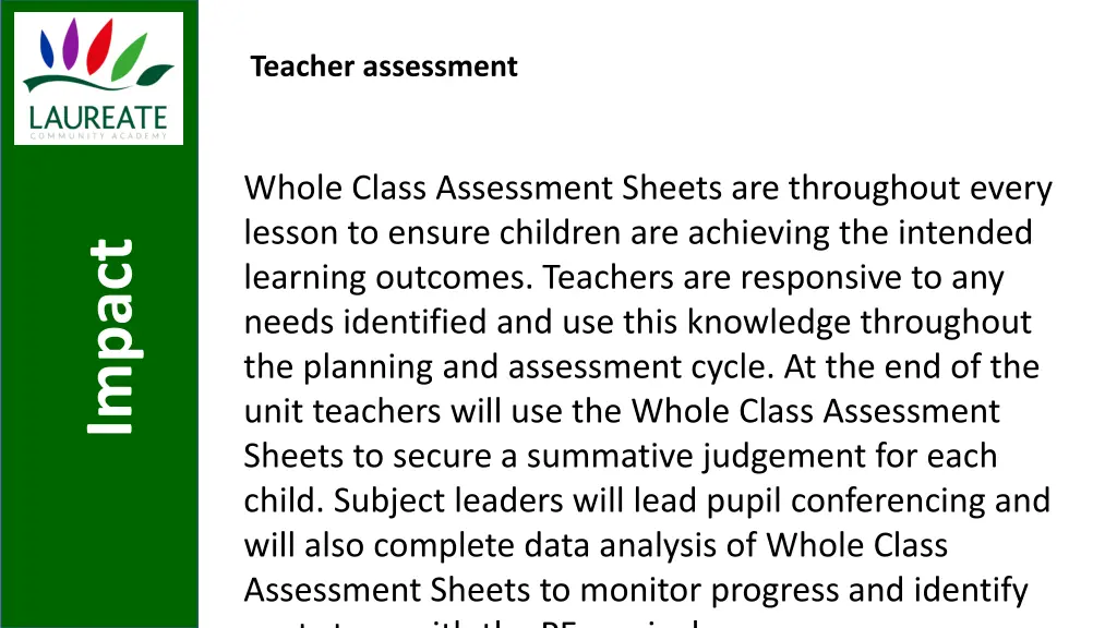 teacher assessment