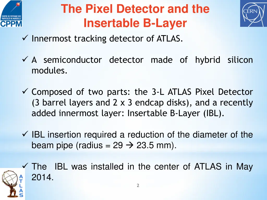 the pixel detector and the insertable b layer