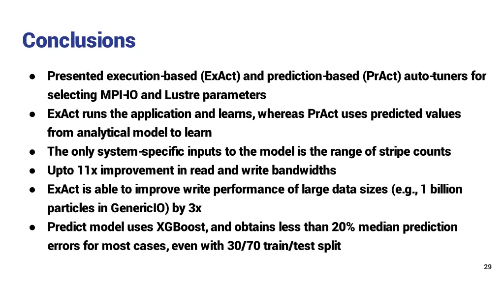 conclusions
