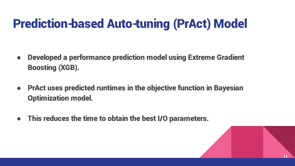prediction based auto tuning pract model