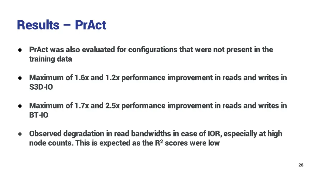 results pract 1