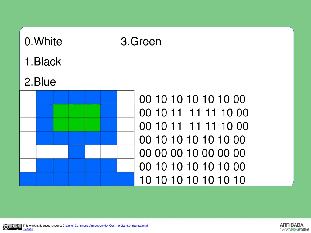 3 green 1