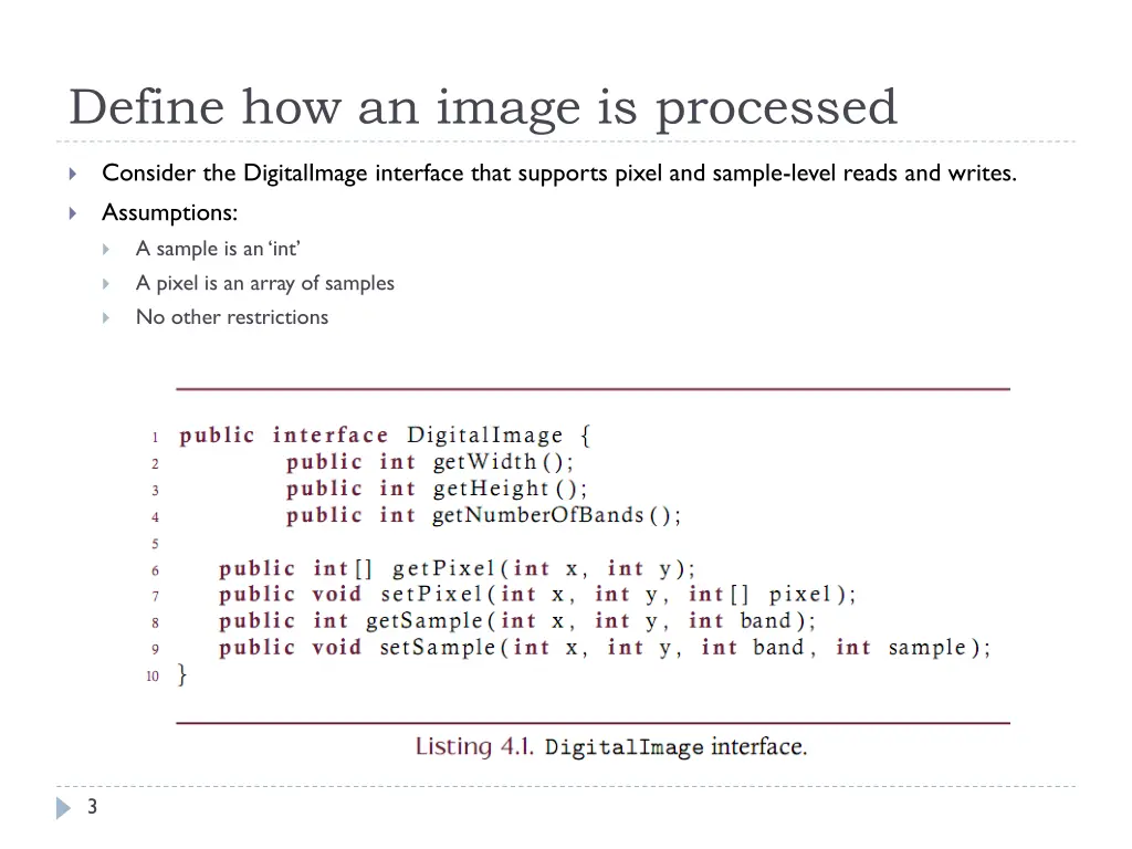 define how an image is processed