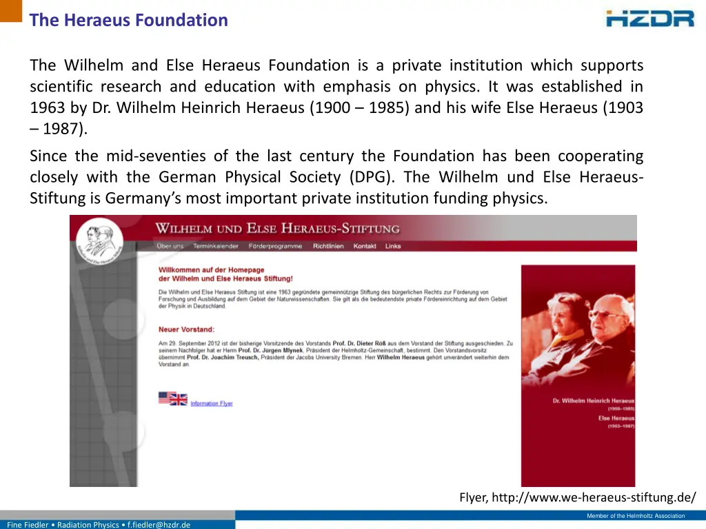 the heraeus foundation