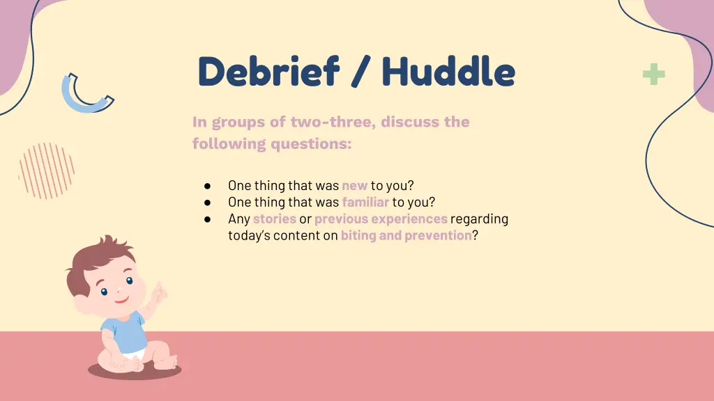 debrief huddle