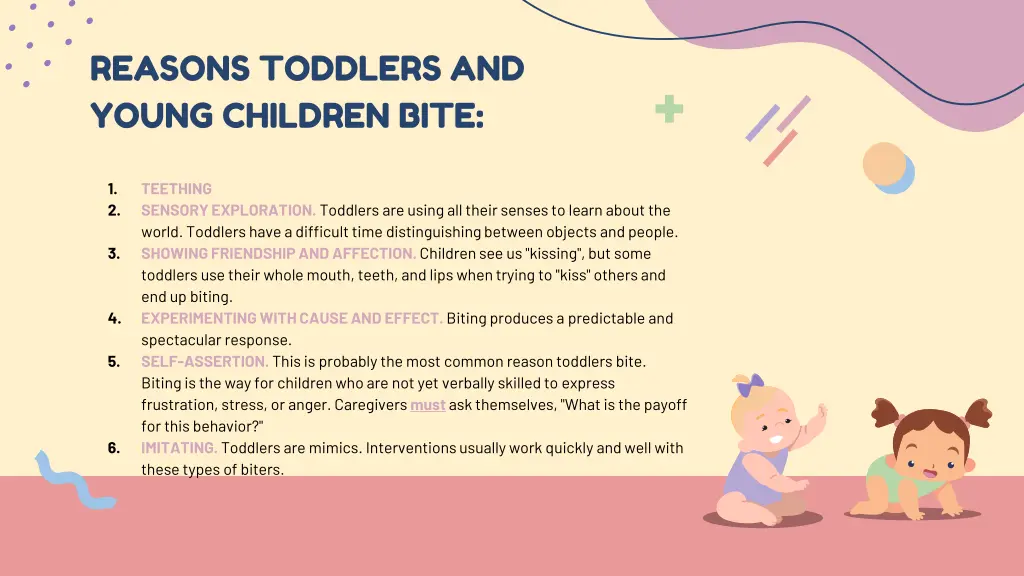 reasons toddlers and young children bite