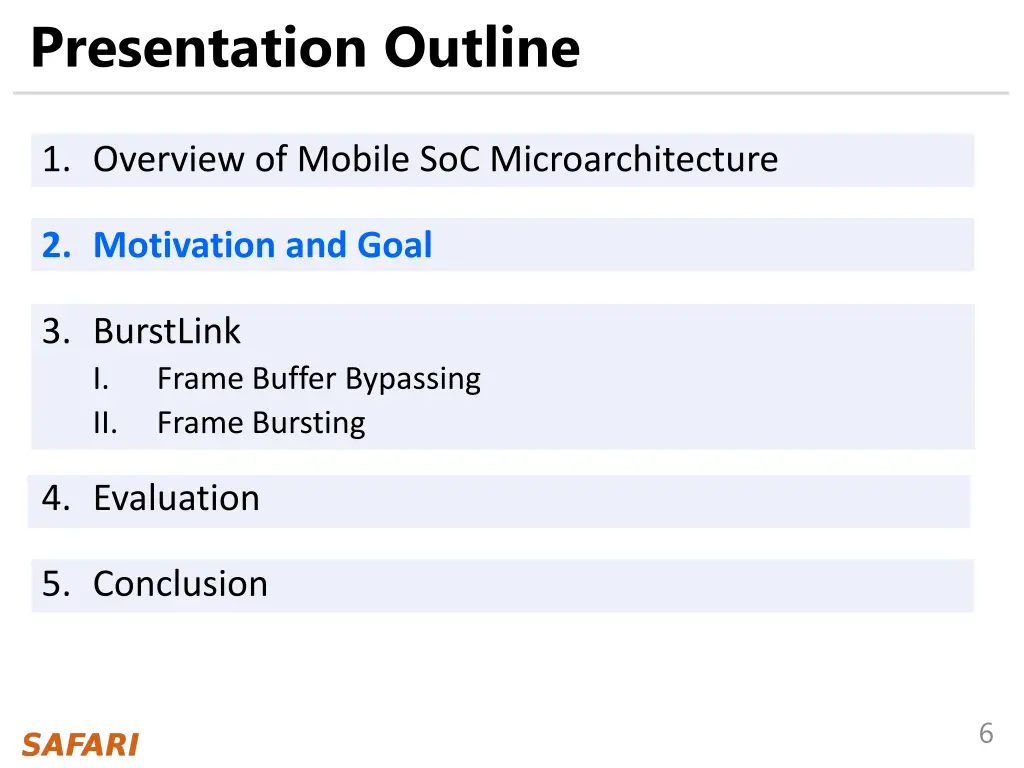 presentation outline 1
