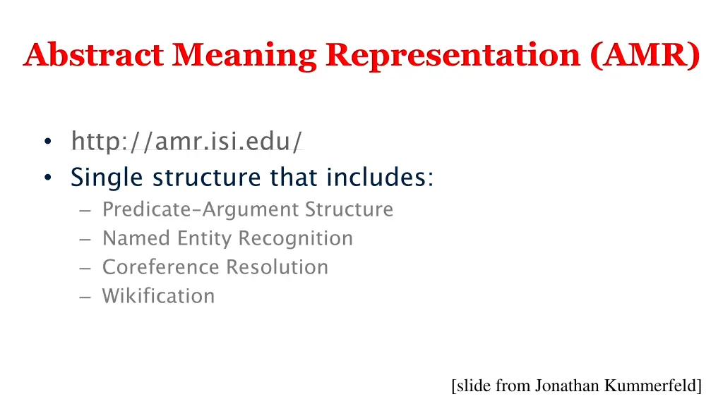 abstract meaning representation amr
