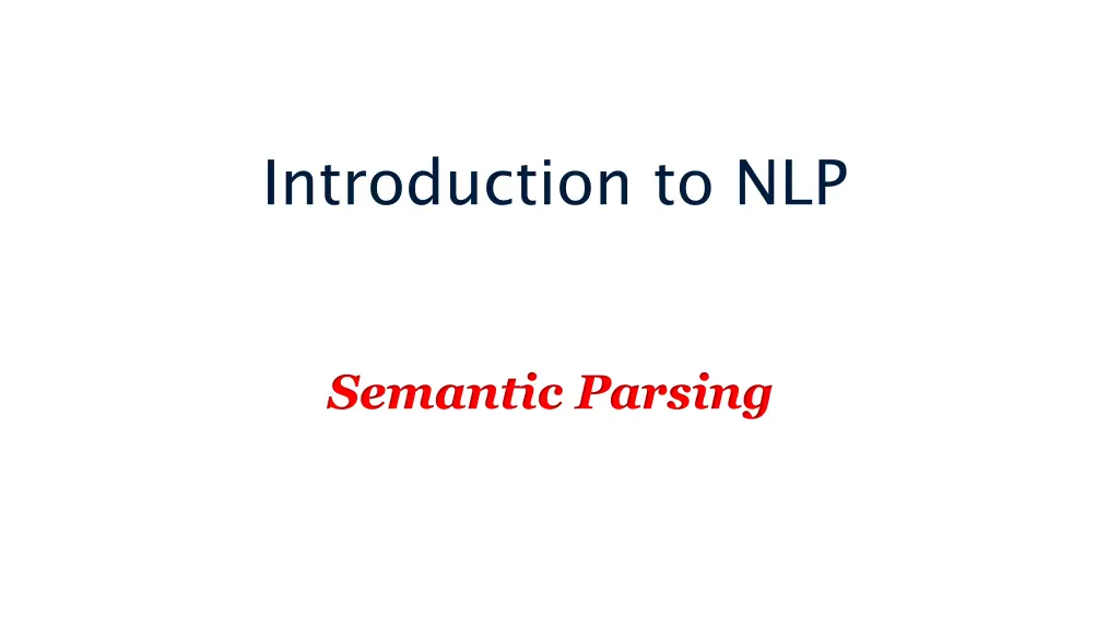 introduction to nlp