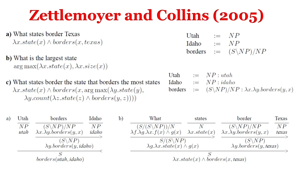 zettlemoyer and collins 2005