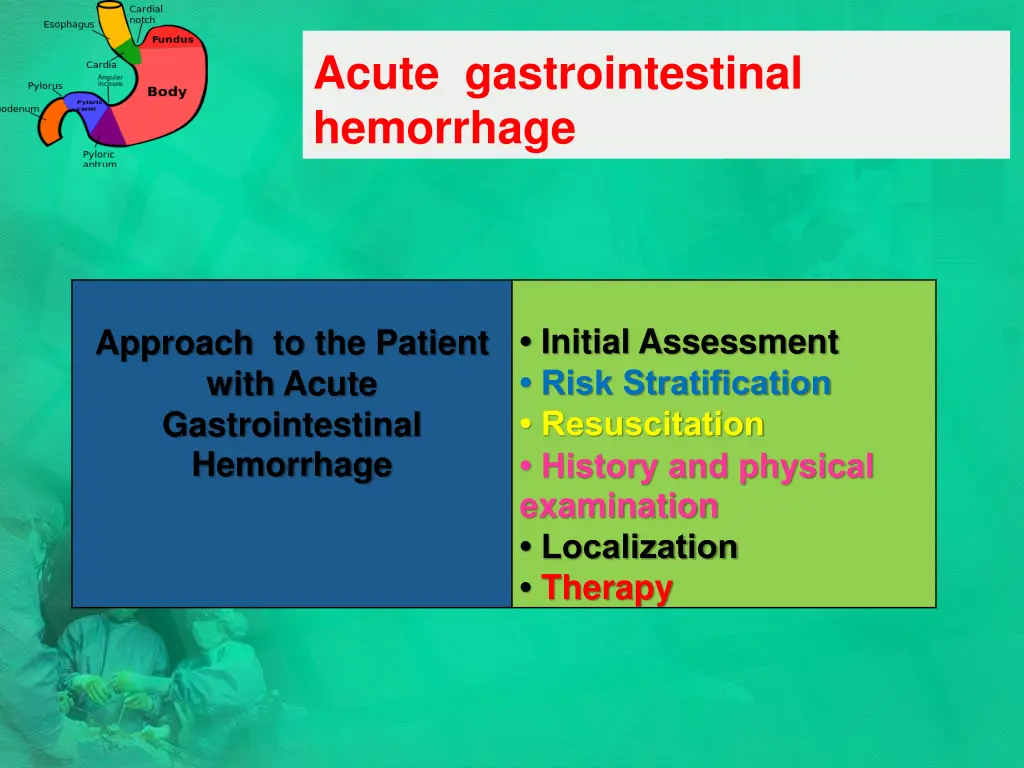 acute gastrointestinal hemorrhage