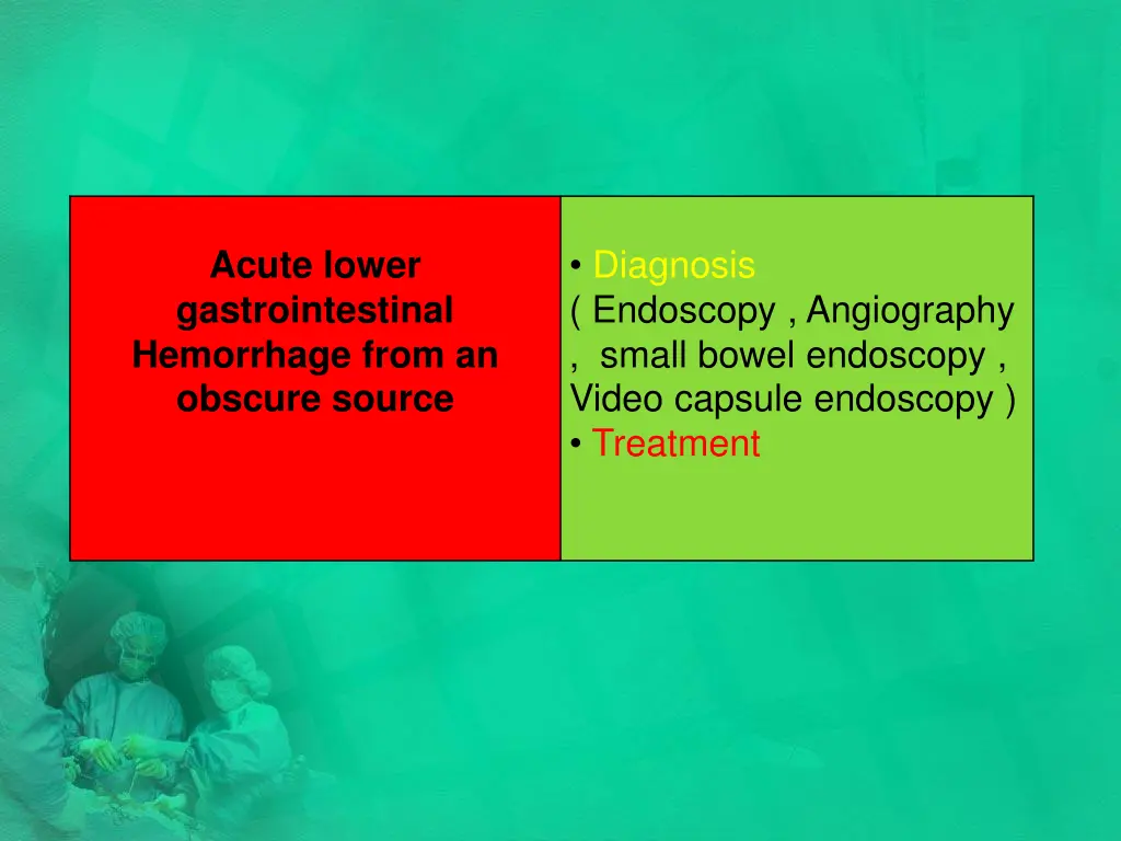 diagnosis endoscopy angiography small bowel