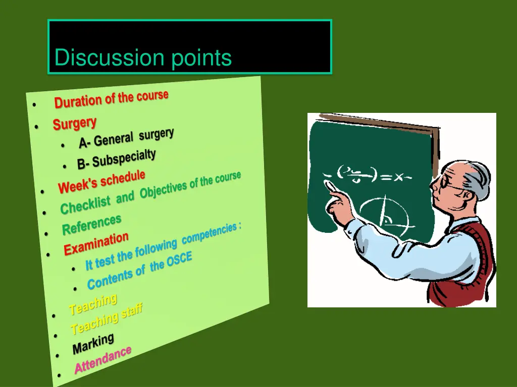 discussion points