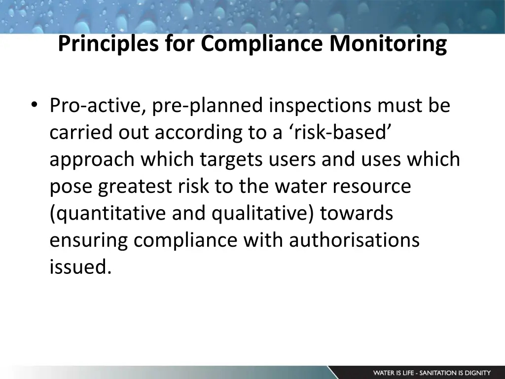 principles for compliance monitoring 4