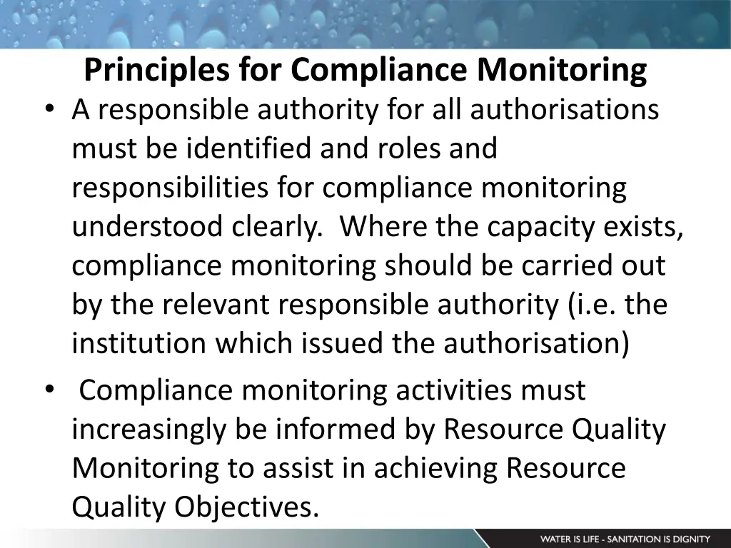 principles for compliance monitoring 5