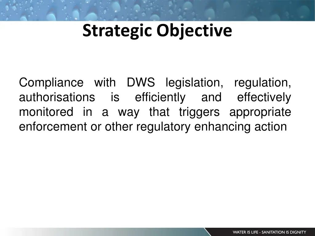 strategic objective