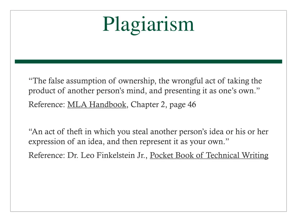 plagiarism