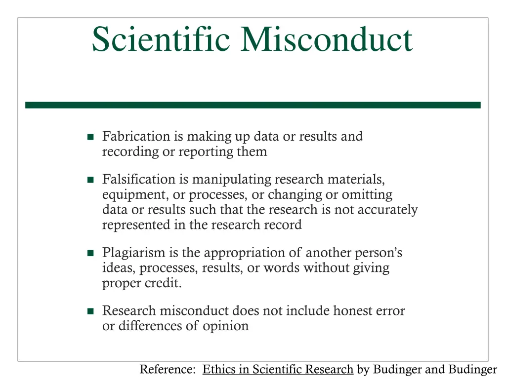 scientific misconduct
